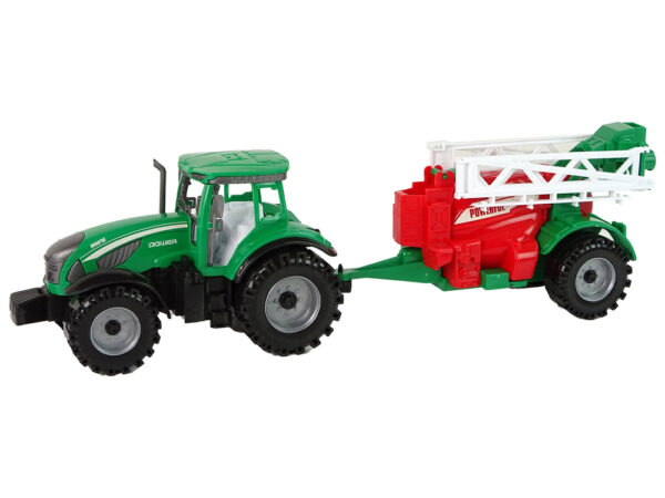 Green Farm Tractor with Red and Green Sprayer Fricative Drive - Image 2