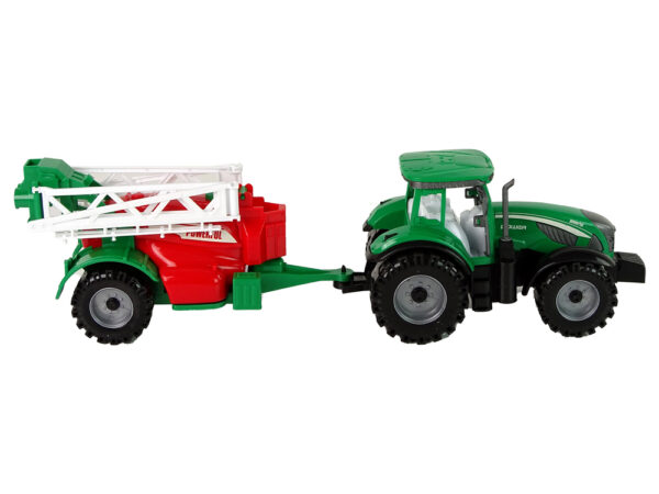 Green Farm Tractor with Red and Green Sprayer Fricative Drive - Image 5