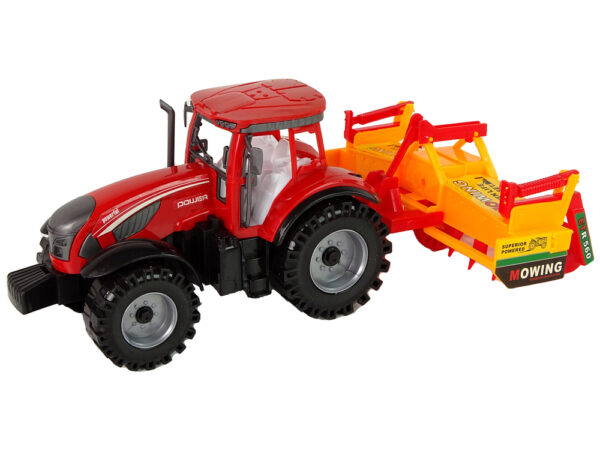 Red Tractor with Orange Cultivator Drive - Image 2