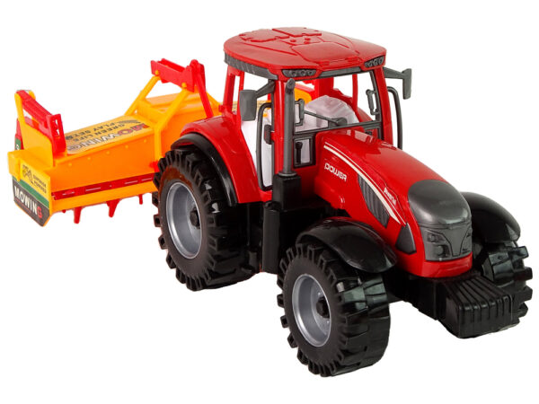 Red Tractor with Orange Cultivator Drive - Image 7