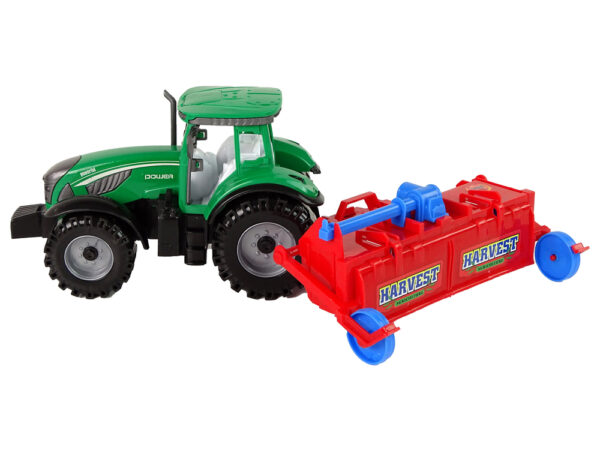 Tractor With Plough Friction Drive Red - Image 3