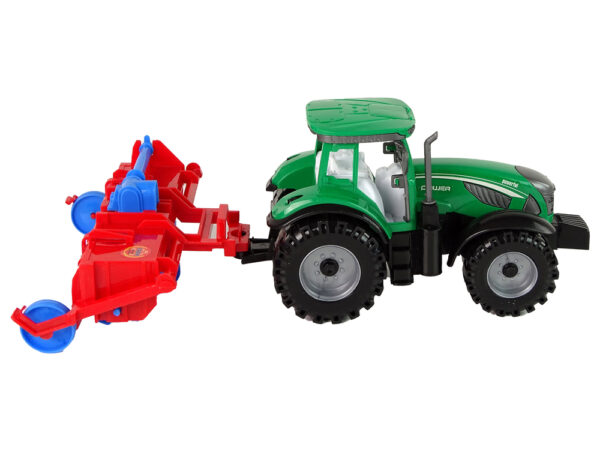 Tractor With Plough Friction Drive Red - Image 5