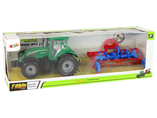 Tractor With Plough Friction Drive Red - Image 7