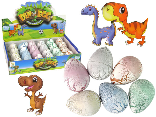 Hatching Magic Dinosaurier Ei Wachsen 6 cm Weiß.