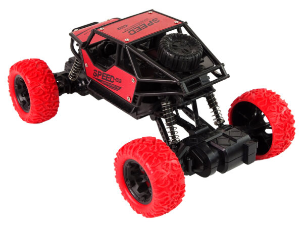 Remote Controlled Terrain Car R/C 1:18 Red. - Image 3