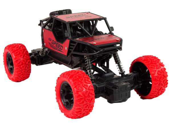 Remote Controlled Terrain Car R/C 1:18 Red. - Image 4