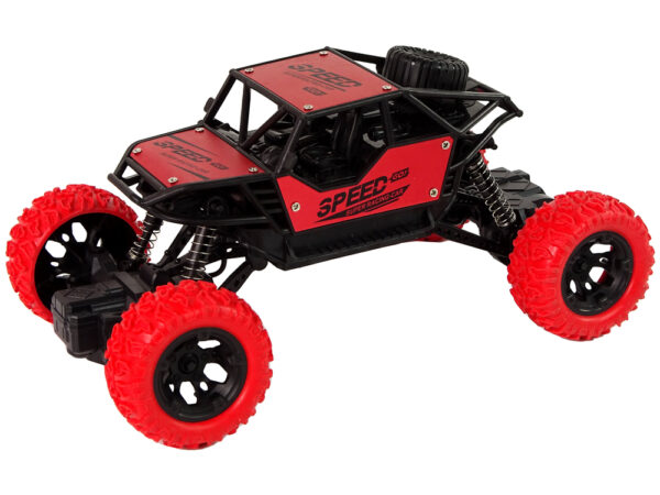 Remote Controlled Terrain Car R/C 1:18 Red. - Image 5