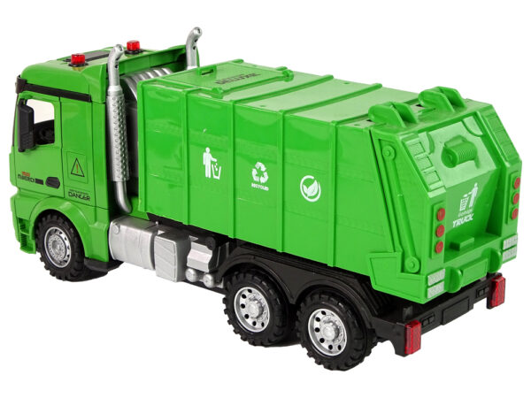 Green Remote Controlled Garbage Truck Remote Control 2.4G Lights Sound - Image 7