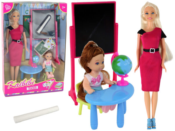 Teacher Doll With Student School Accessories