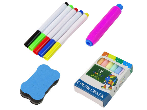 2 in 1 Educational Blackboard Blue Chalk Marker Pens - Image 3