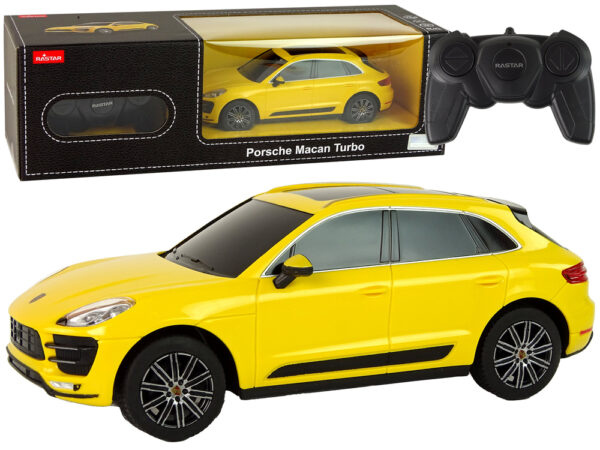 Car R/C Porsche Macan Turbo 1:24 Rastar Yellow