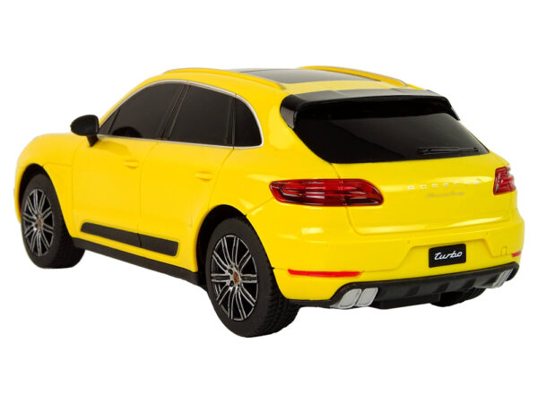 Car R/C Porsche Macan Turbo 1:24 Rastar Yellow - Image 3