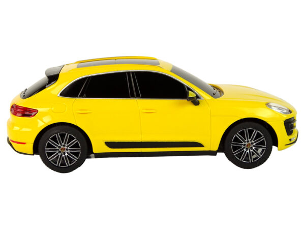 Car R/C Porsche Macan Turbo 1:24 Rastar Yellow - Image 5