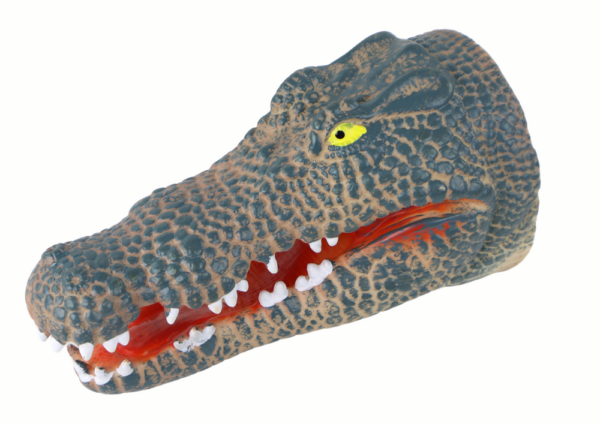 Crocodile Animal Hand Puppet Gray - Image 2