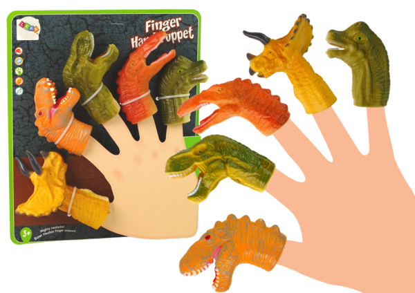 Finger Puppets Dinosaurs Animals 5 pcs.