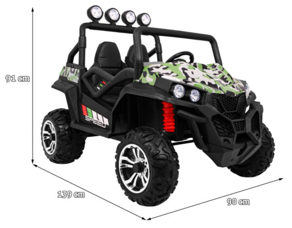 Buggy na akumulator Grand 4x4 LIFT - dvosjed - moro - Slika 2