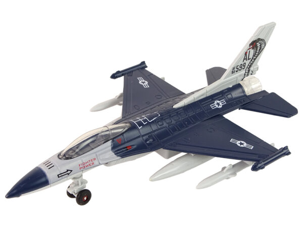 Airplane Friction Drive Lights Sounds 1:72 Navy - Image 2