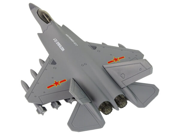 Dark Gray Friction Drive Fighter Plane 1:72 - Image 4