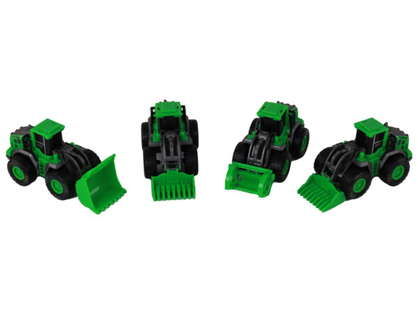 Farm Vehicle Set Green Tractors 4 Pieces - Image 5