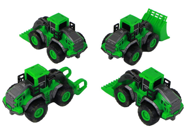 Farm Vehicle Set Green Tractors 4 Pieces - Image 6