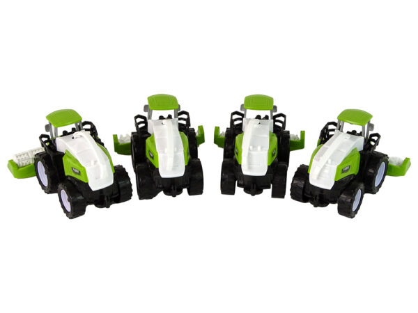 Farm Vehicle Set Green Tractors 4 Pieces - Image 4