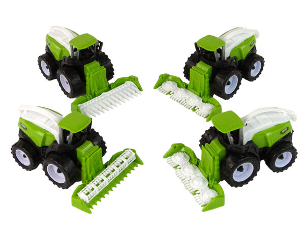 Farm Vehicle Set Green Tractors 4 Pieces - Image 6