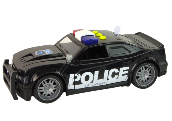 Car Police 1:14 Lights Sounds Black - Image 2