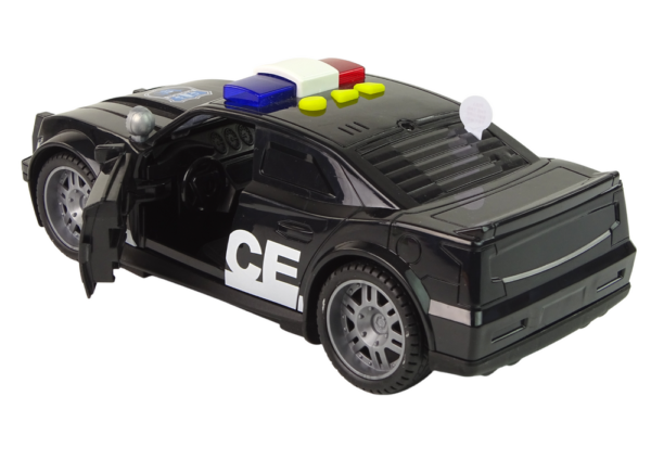 Car Police 1:14 Lights Sounds Black - Image 4