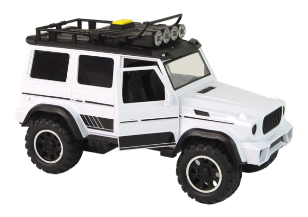 Car Car Off-Road White Sound Lights Vehicle 1:14 - Image 3