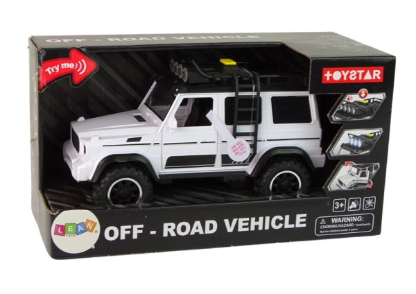 Car Car Off-Road White Sound Lights Vehicle 1:14 - Image 4