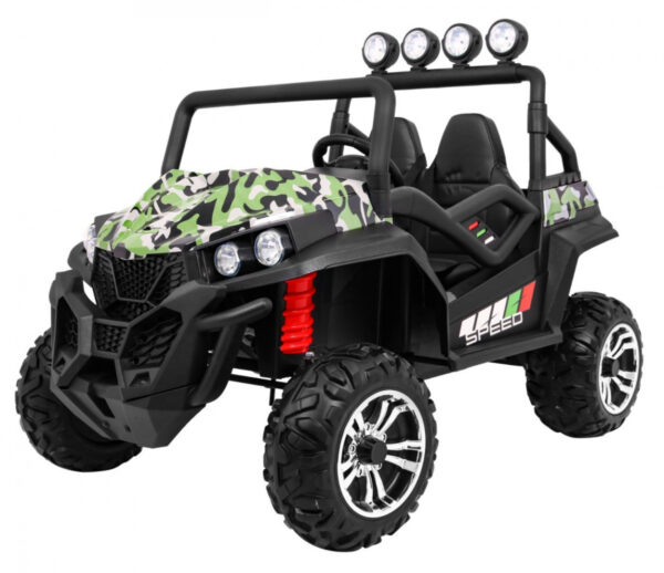 Buggy na akumulator Grand 4x4 LIFT STRONG - dvosjed - moro