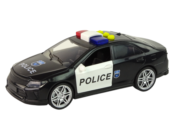 Car Police 1:14 Lights Sounds Black - Image 4