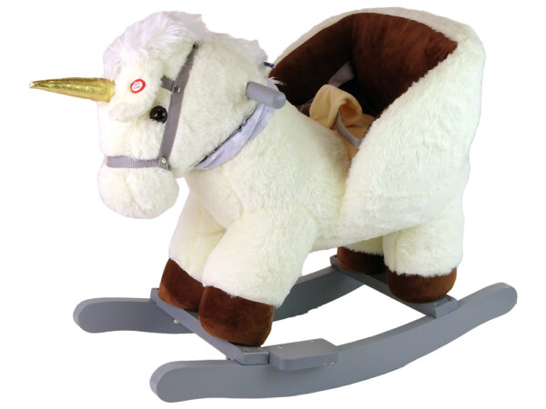 Dječji konjić za ljuljanje Little Unicorn 48 cm - bijeli - Image 2