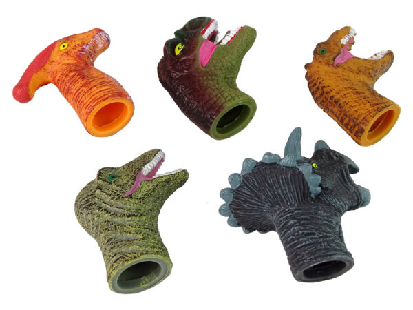 Finger Puppets Dinosaurs Colorful 5 Pieces - Image 3