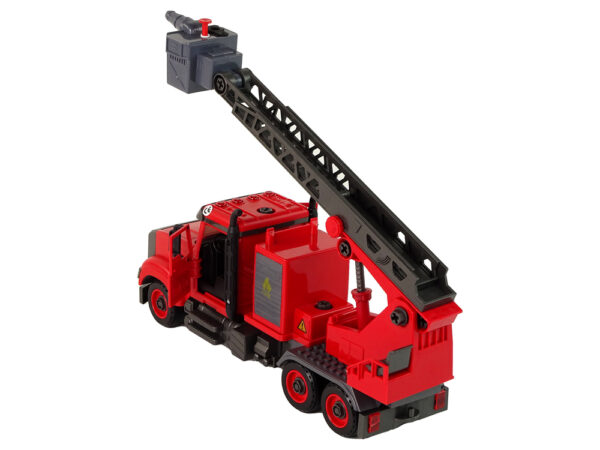 Fire Truck Fire Brigade for Unscrewing Accessories Red - Image 3