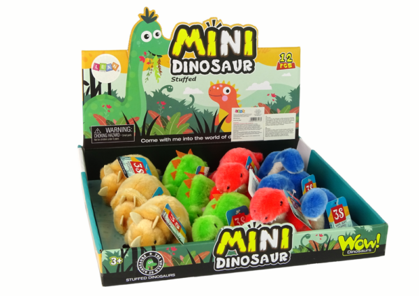 Mini Plush Animal Dinosaur 4 Species - Image 3