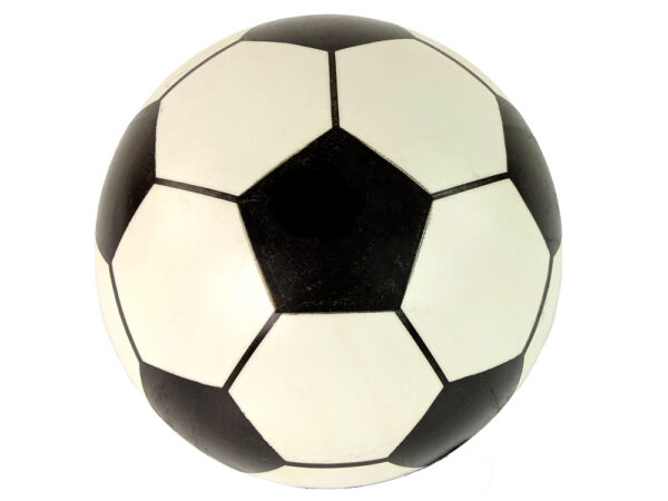 Ball White Black Rubber Large 23 cm Light