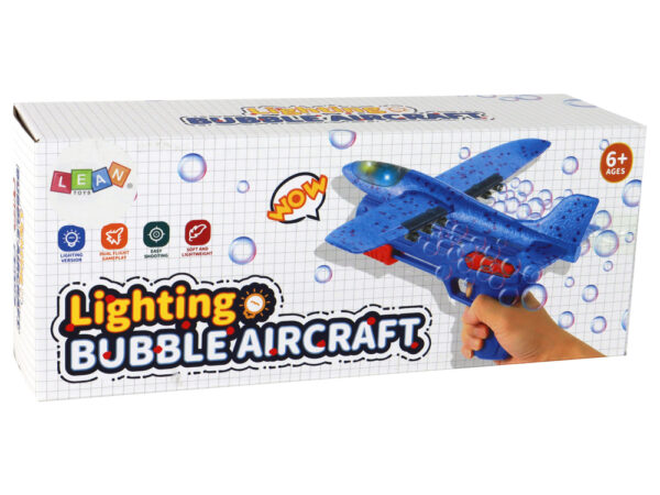 Pištolj s avionom i mjehurićima od sapunice Bubble Launcher - crveni - Image 7