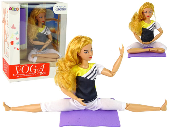 Baby Doll Yoga Mat Long Blonde Hair