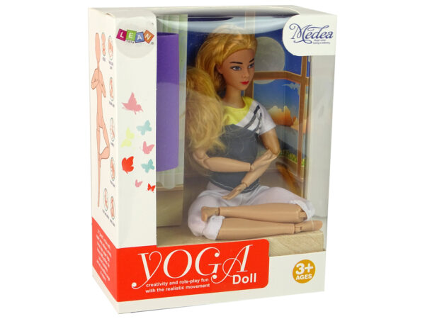 Baby Doll Yoga Mat Long Blonde Hair - Image 5