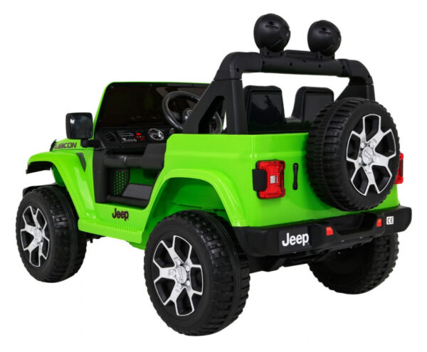 Licencirani auto na akumulator Jeep Wrangler Rubicon 4x4 - zeleni - Image 5