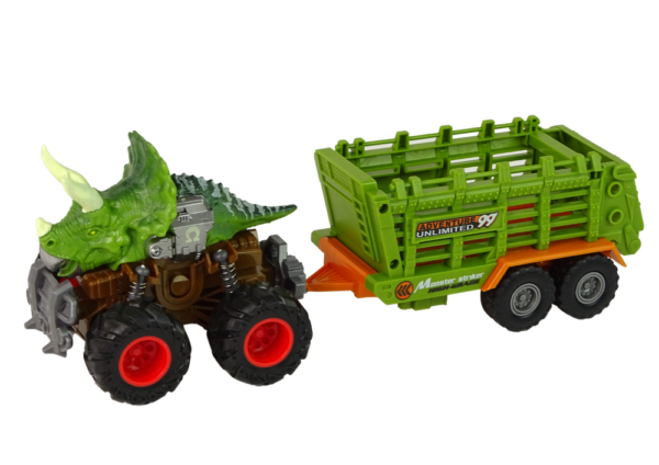 Vehicle with a Dinosaur Theme Trailer 4 Dinosaur Pieces - Image 3