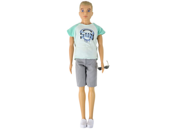 Children's Doll Boy T-shirt Blonde Hair - Image 3