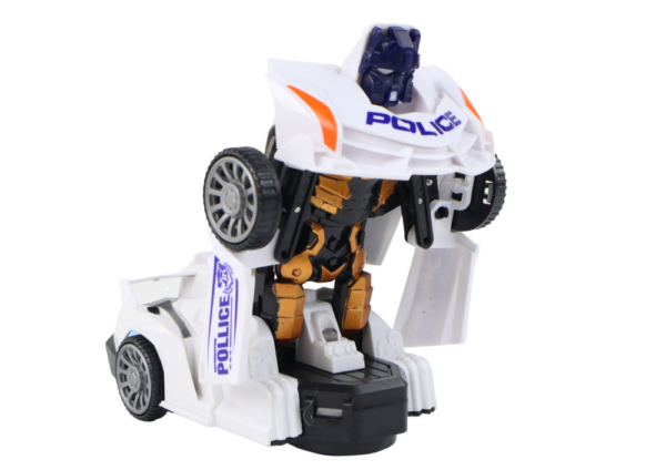 Robot Car Police White 2in1 Transformation - Image 3