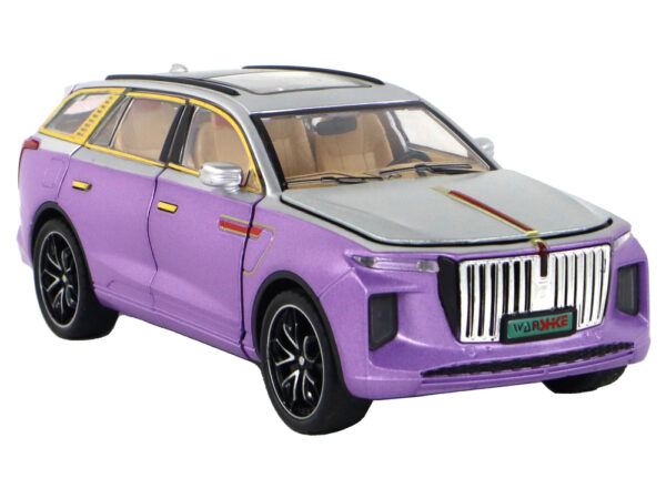 RC Car 1:24 Car Vehicle E-9 Aluminum Remote Controlled Purple - Image 4