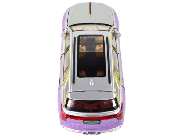 RC Car 1:24 Car Vehicle E-9 Aluminum Remote Controlled Purple - Image 5