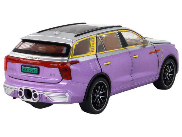 RC Car 1:24 Car Vehicle E-9 Aluminum Remote Controlled Purple - Image 7