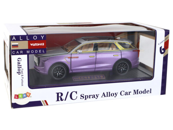 RC Car 1:24 Car Vehicle E-9 Aluminum Remote Controlled Purple - Image 8