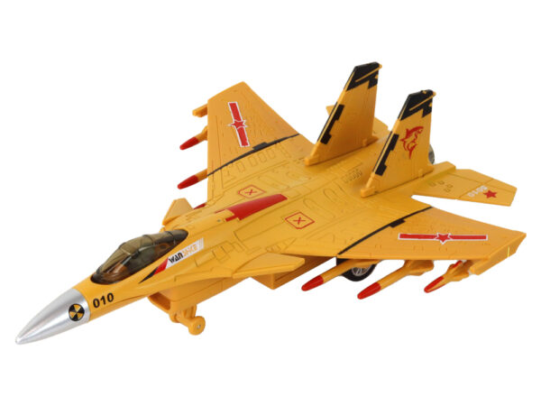 Airplane Model With Friction Drive, Gray, Black or Yellow - Image 4