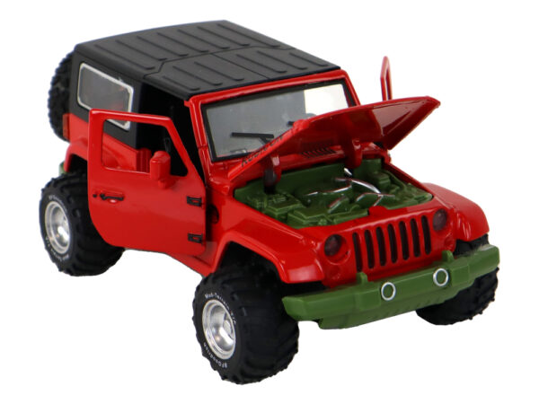 Off-Road Car Battery Powered Friction Drive Metal Red 1:32 - Image 3